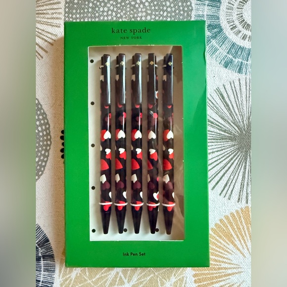 kate spade Other - Kate Spade Celebration Hearts Pen Set